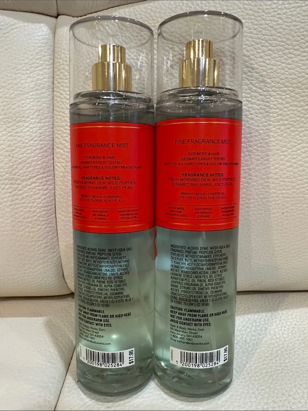 Bath & Body Works Poppy Fine Fragrance Mist Bundle of 2 Full Size NIB